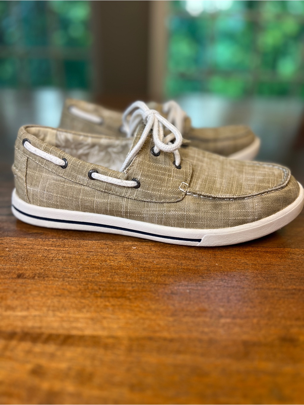 Ll Bean Women’s 9.5m Canvas Loafer Deck Boat Slip On Causal Shoe
